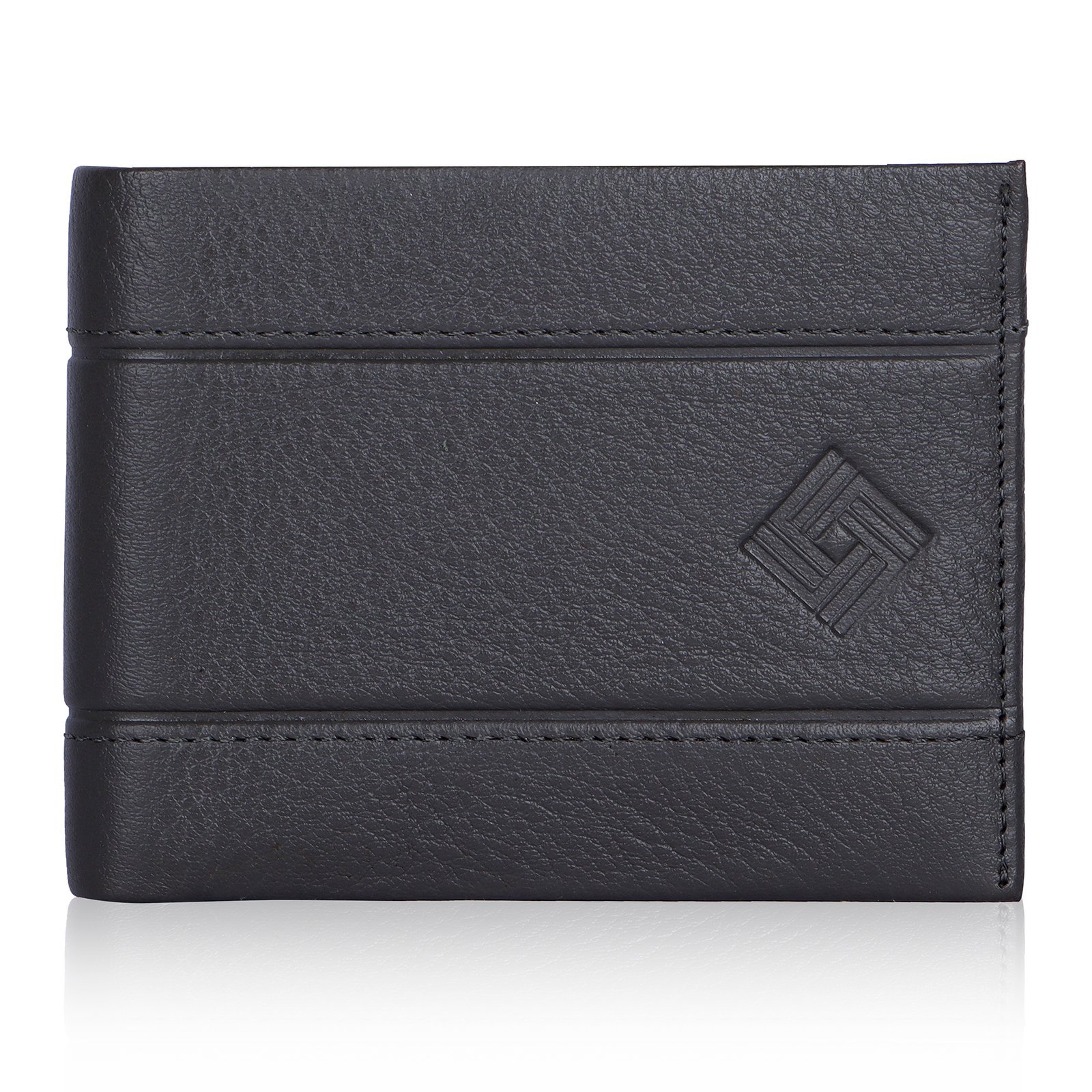 Double-Piping-wallet-Grey1.jpg Natural Soft Men's Wallet - Image 1
