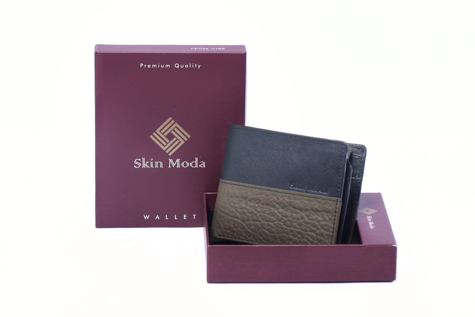 Dual-Bifold-wallet_Green1-scaled-1.jpeg Dual Bifold Men’s wallet - Image 1