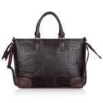Premium Croco Leather Women’s Laptop Bag