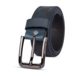 Luxe Blue Men’s Leather Belt - Image 2