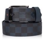 Luxe Blue Men’s Leather Belt