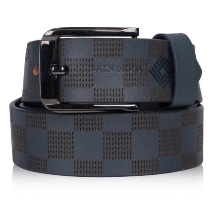 Luxe Blue Men’s Leather Belt