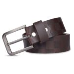 Luxe Brown Men’s Leather Belt - Image 3