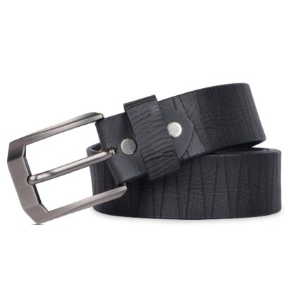 Lusso Black Men's Leather Belt