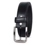 Excellent Black Men's Leather Belt - Image 5