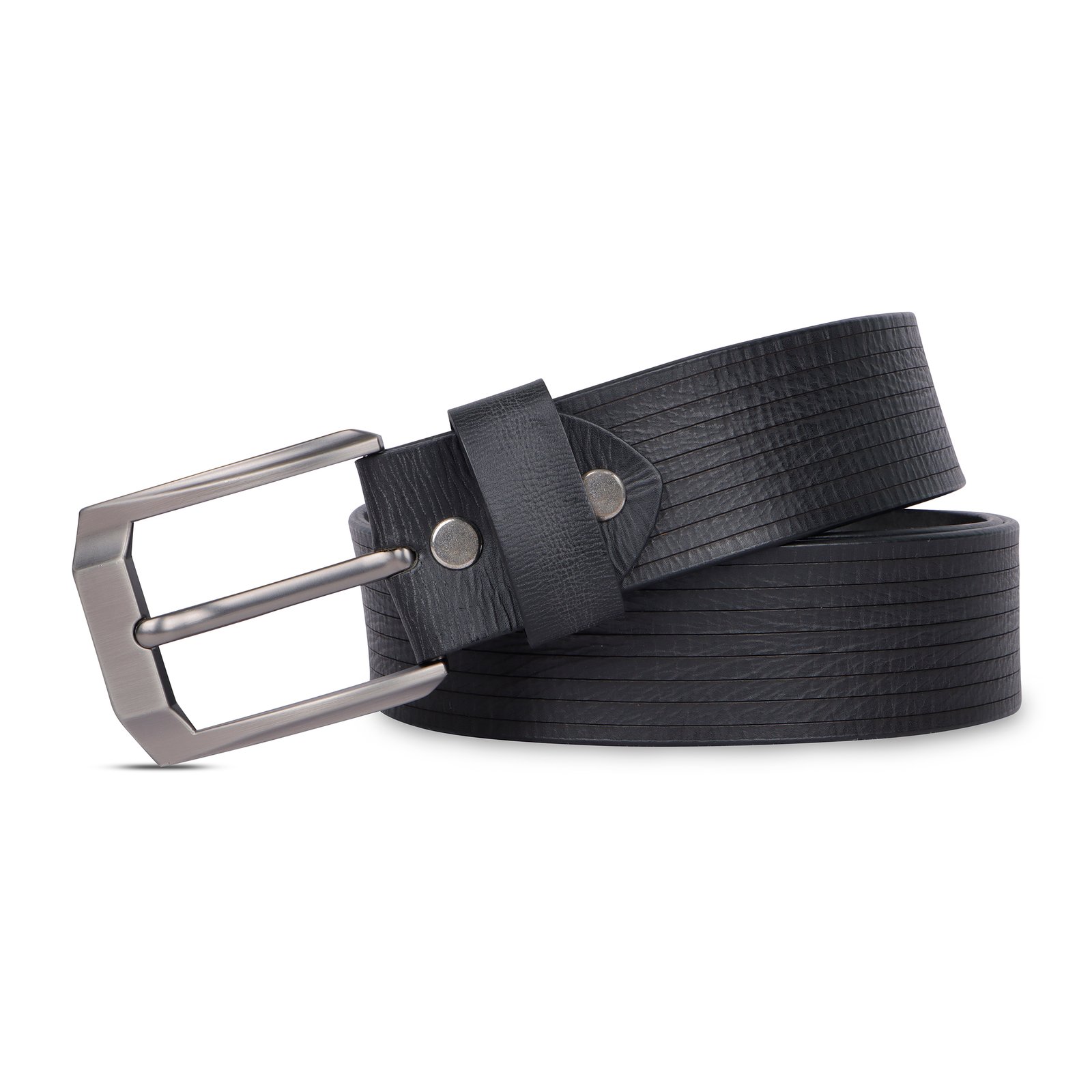 Mens-Belt_0402_4_Black3.jpg Finest Black Men's Leather Belt - Image 1