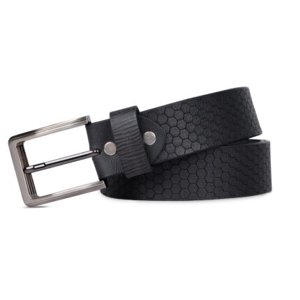 Prime Black Men's Leather Belt