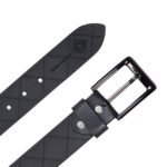 Premium Black Men's Leather Belt