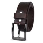 Premium Brown Men's Leather Belt - Image 2