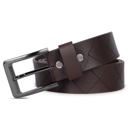 Premium Brown Men's Leather Belt