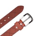 Premium Tan Men's Leather Belt - Image 5