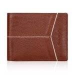 White line Natural Grain Wallet