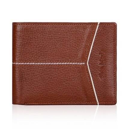 White line Natural Grain Wallet