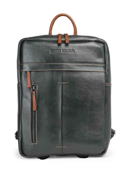 Leather Business Backpack Rectangle
