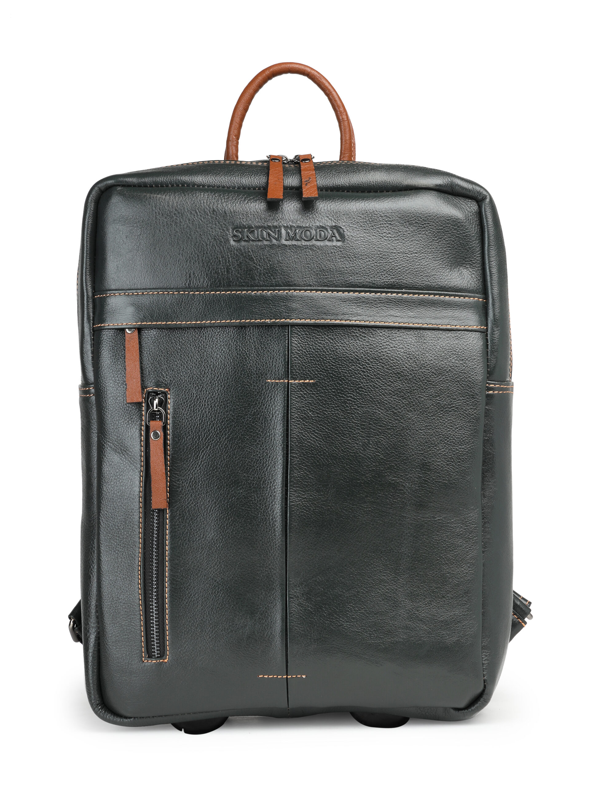 _44A7552 Leather Business Backpack Rectangle - Image 1
